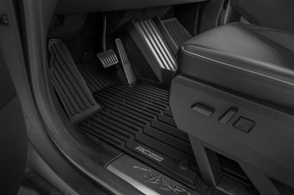 Rough Country Flex-Fit Floor Mats | FR & RR | Tesla Cybertruck 4WD (2024-2025)