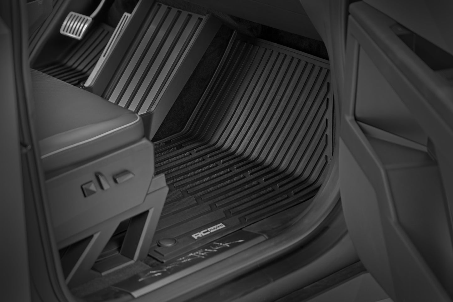Rough Country Flex-Fit Floor Mats | FR & RR | Tesla Cybertruck 4WD (2024-2025)