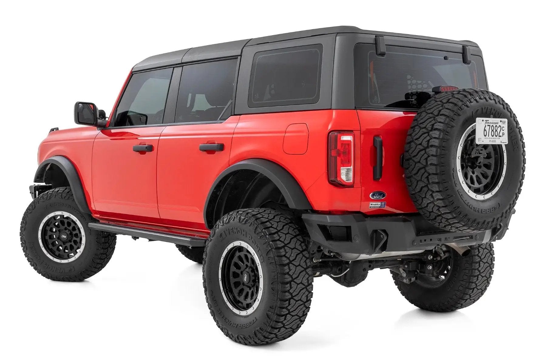 Rough Country Multi-Color LED Running Boards | 4-Door | Ford Bronco 4WD (2021-2025) by Rough Country