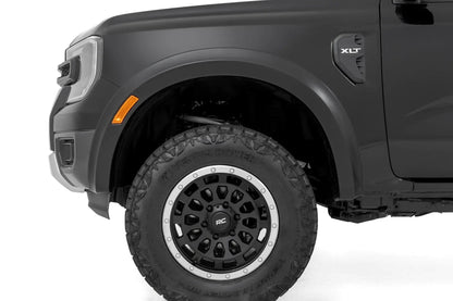 Rough Country Fender Flares | Sport | YZ Oxford White | Ford Ranger 2WD/4WD (2024-2025) by Rough Country