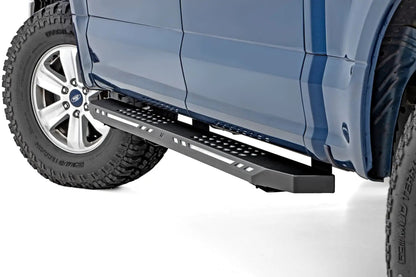 Rough Country AC2 Running Boards | Amber/White | Crew Cab | Ford F-150/Lightning/F-250/F-350/Raptor (15-26) by Rough Country
