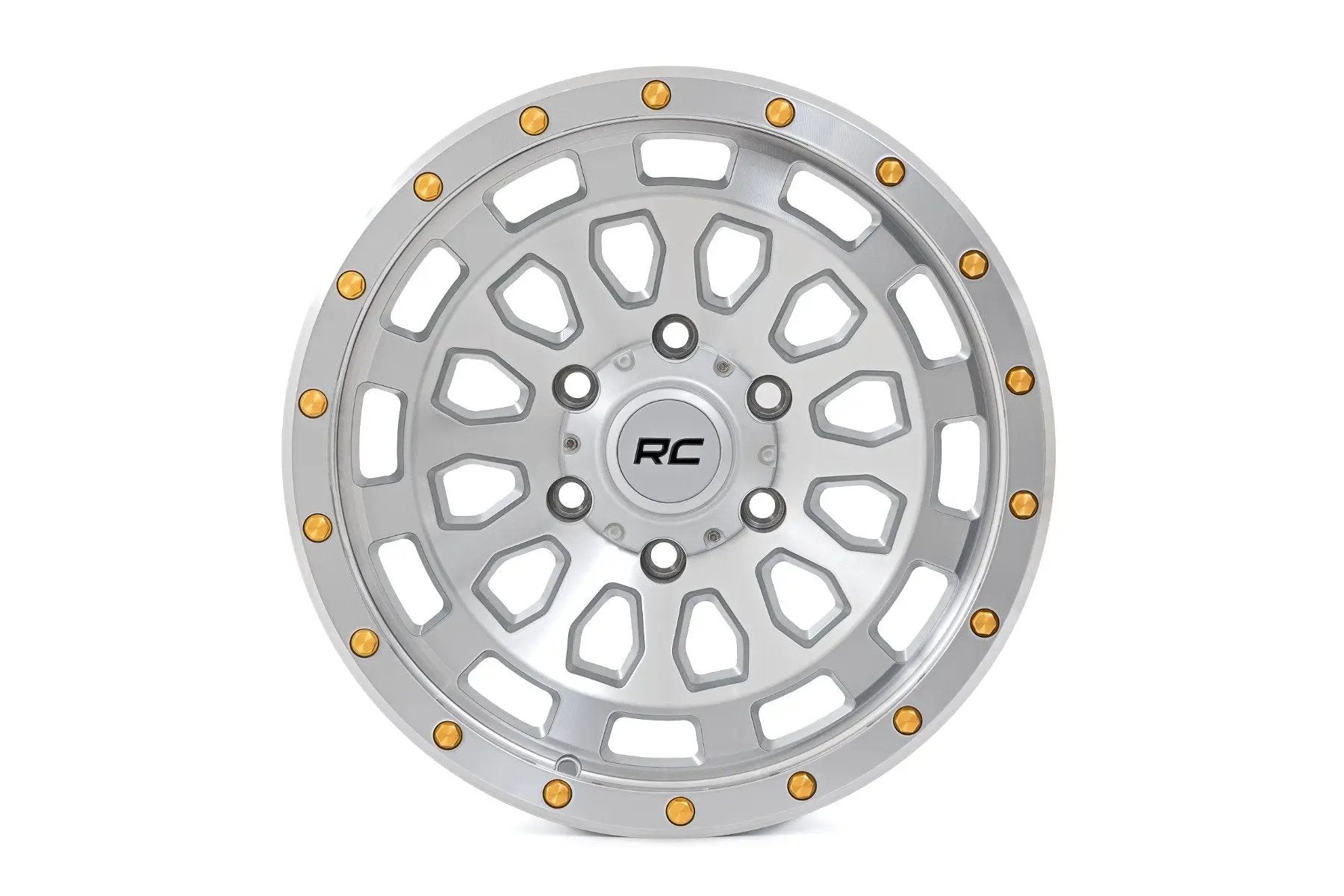 Rough Country 87 Series Wheel | Simulated Beadlock | Full Machine | 17x8.5 | 5x5 | +0mm by Rough Country