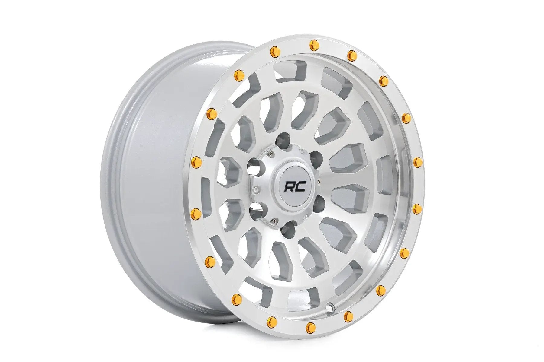 Rough Country 87 Series Wheel | Simulated Beadlock | Full Machine | 17x8.5 | 5x5 | +0mm by Rough Country