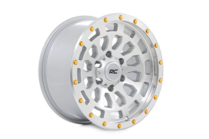 Rough Country 87 Series Wheel | Simulated Beadlock | Full Machine | 17x8.5 | 5x5 | +0mm by Rough Country