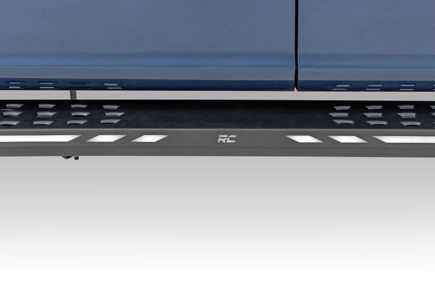 Rough Country AC2 Running Boards | Amber/White | Crew Cab | Ford F-150/Lightning/F-250/F-350/Raptor (15-26) by Rough Country