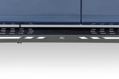 Rough Country AC2 Running Boards | Amber/White | Crew Cab | Ford F-150/Lightning/F-250/F-350/Raptor (15-26) by Rough Country