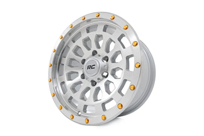 Rough Country 87 Series Wheel | Simulated Beadlock | Full Machine | 17x8.5 | 5x5 | +0mm by Rough Country