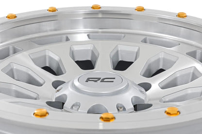 Rough Country 87 Series Wheel | Simulated Beadlock | Full Machine | 17x8.5 | 6x5.5 | +0mm by Rough Country