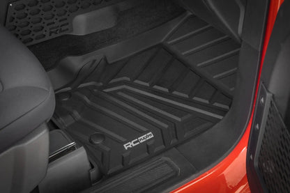 Rough Country Floor Mats | Front & Rear | Ford Bronco 4WD (2021-2025) by Rough Country
