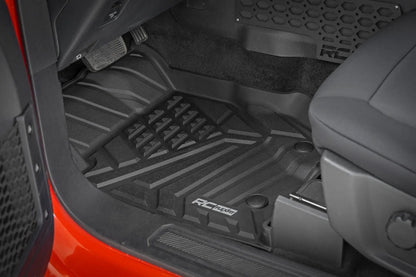 Rough Country Floor Mats | Front & Rear | Ford Bronco 4WD (2021-2025) by Rough Country