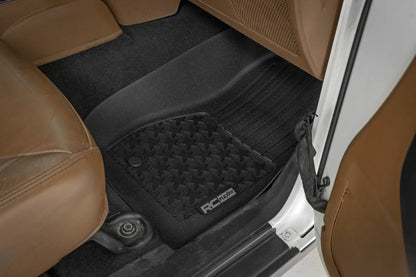 Rough Country Floor Mats | FR | 4 Door | Jeep Wrangler Unlimited 4WD (2014-2018) by Rough Country