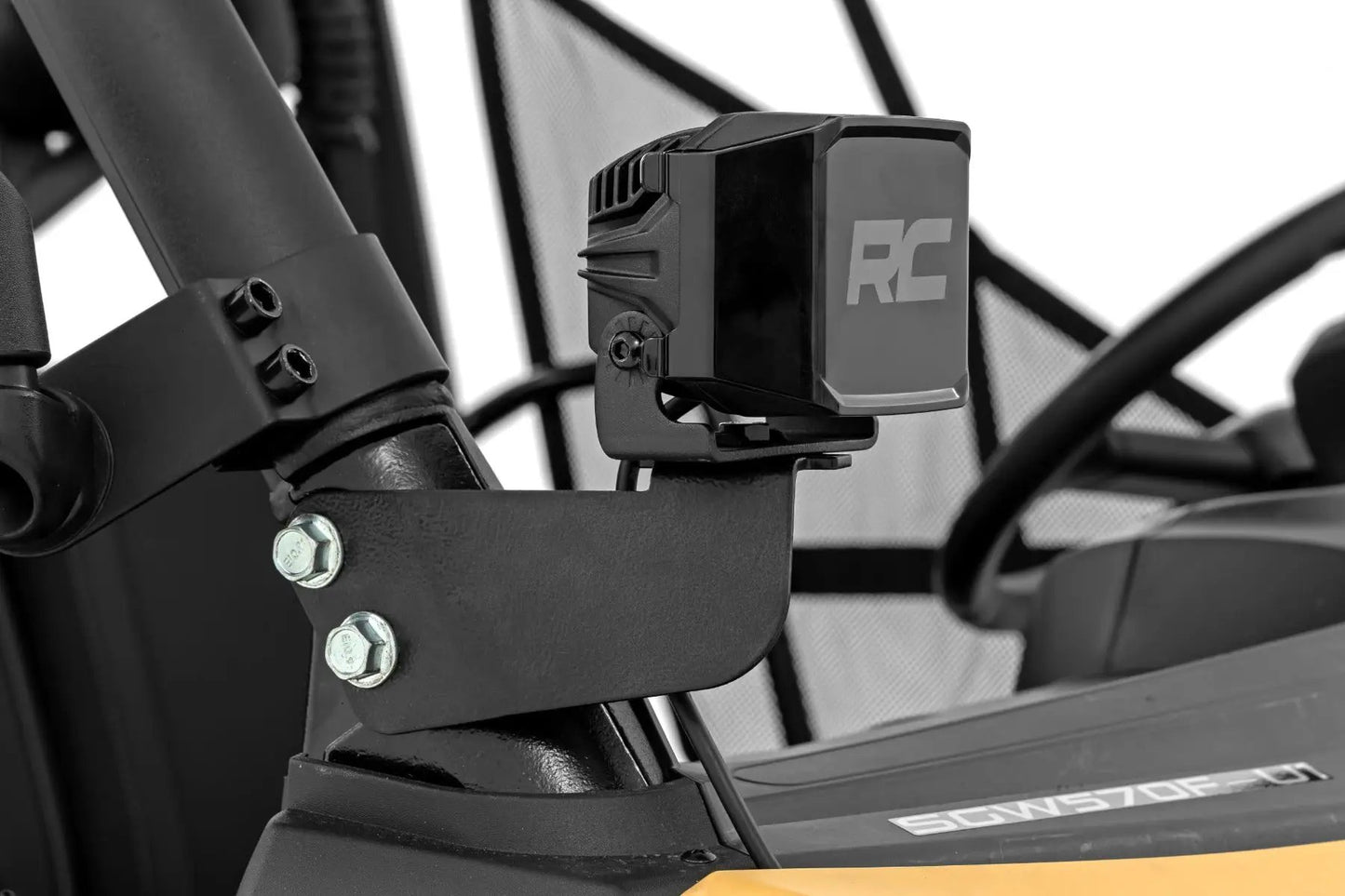 Rough Country LED Light Kit | Front Mount | 2" Black Pair | White DRL | Segway 570 F by Rough Country