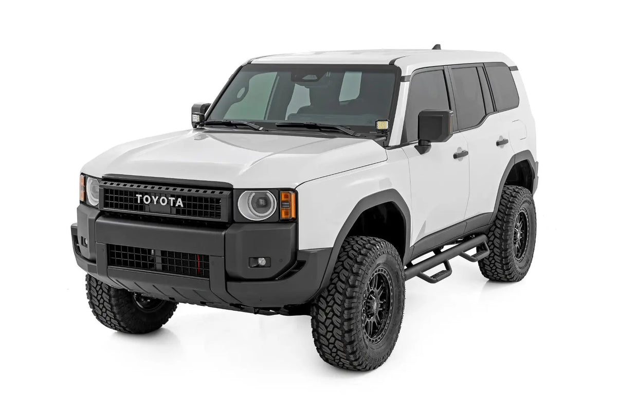 Rough Country LED Light Kit | Ditch Mount | 2" Black Pair | White DRL | Toyota Land Cruiser (24-25) by Rough Country