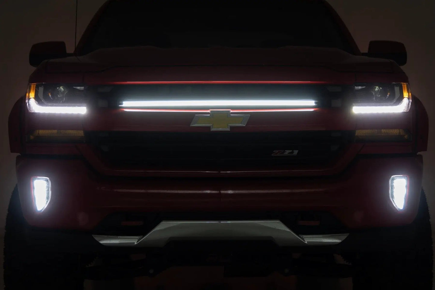 Rough Country LED Light Kit | Grille Mount | 30 Inch DRL | Chevy Silverado 1500 (16-18) by Rough Country