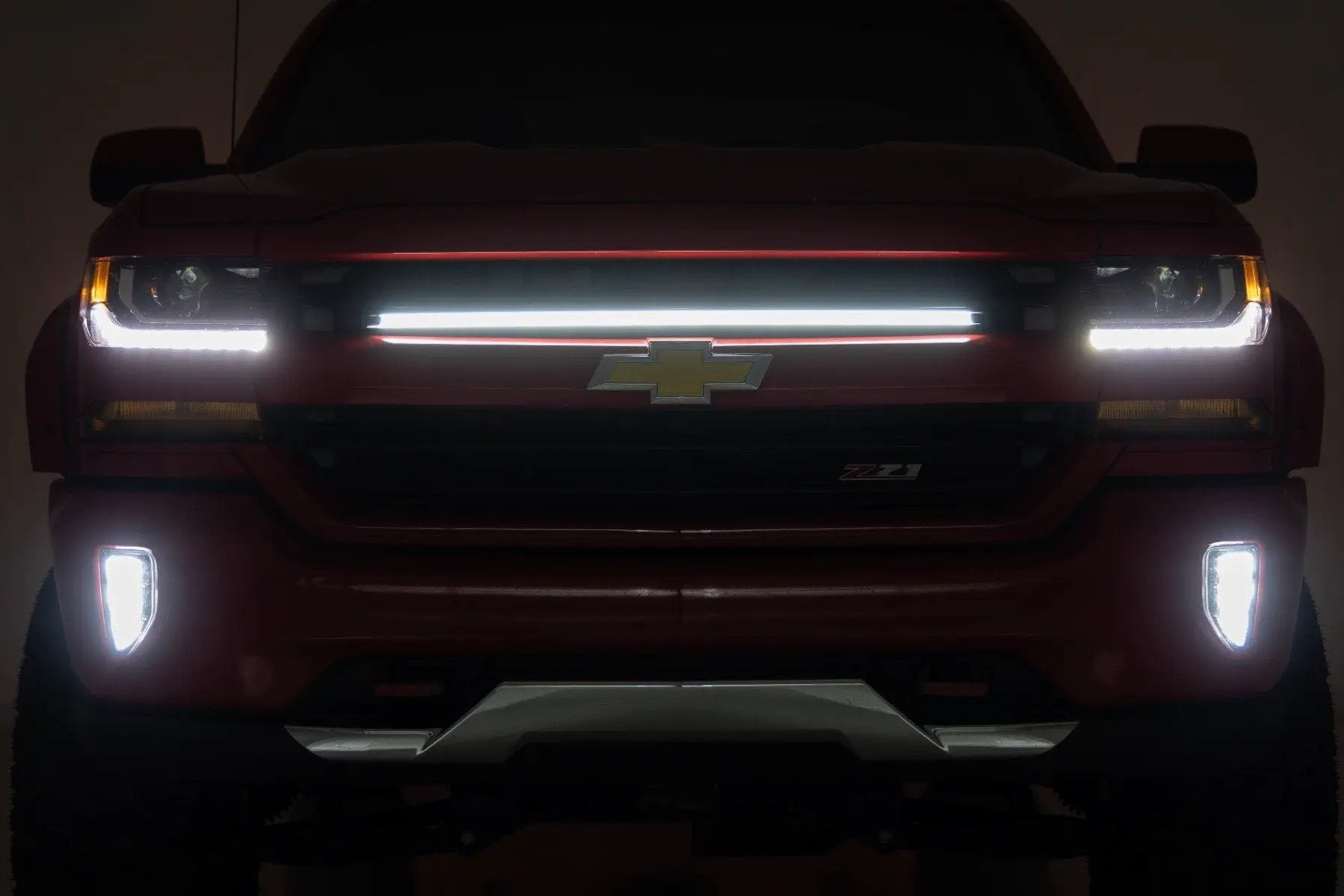 Rough Country LED Light Kit | Grille Mount | 30 Inch DRL | Chevy Silverado 1500 (16-18) by Rough Country
