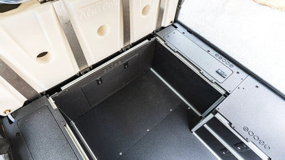 Alu-Cab Alu-Cabin Canopy Camper - Chevrolet Silverado 1500 / GMC Sierra 1500 2019-Present 4th Gen. - Front Utility Module - 5'8" Bed by Goose Gear