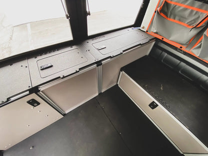 Alu-Cab Alu-Cabin Canopy Camper - Toyota Tundra 2007-2021 2nd and 2.5 Gen. - Middle Utility Module - 6'5" Bed by Goose Gear