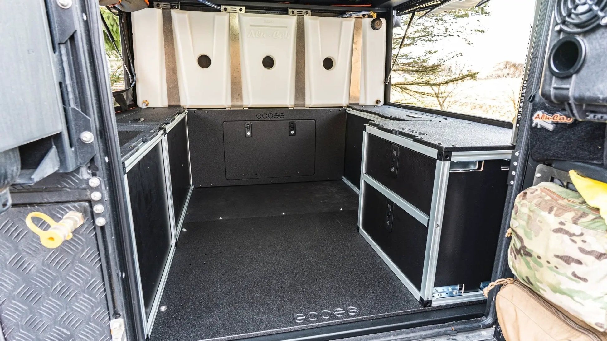 Alu-Cab Canopy Camper V2 - Ford Ranger 2019-2023 4th Gen. - Rear Double Drawer Module - 6' Bed by Goose Gear