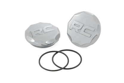 Rough Country Polished Aluminum Ball Joint Caps | Pair | Rough Country Control Arms by Rough Country