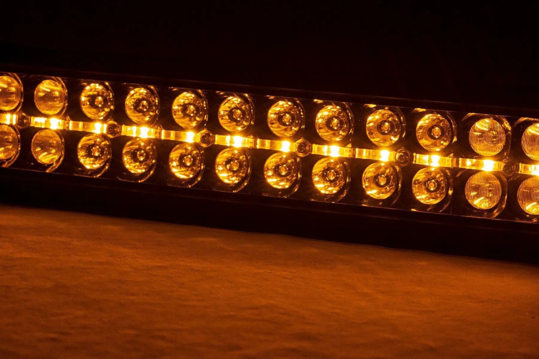 Rough Country 30 Inch Black Series LED Light Bar | Curved | Dual Row | Amber DRL by Rough Country