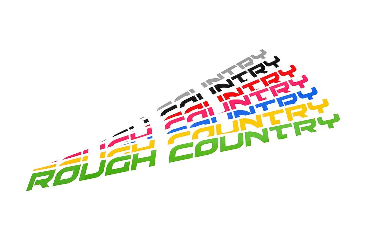 Rough Country Decal | 27 Inch Fender | Orange by Rough Country