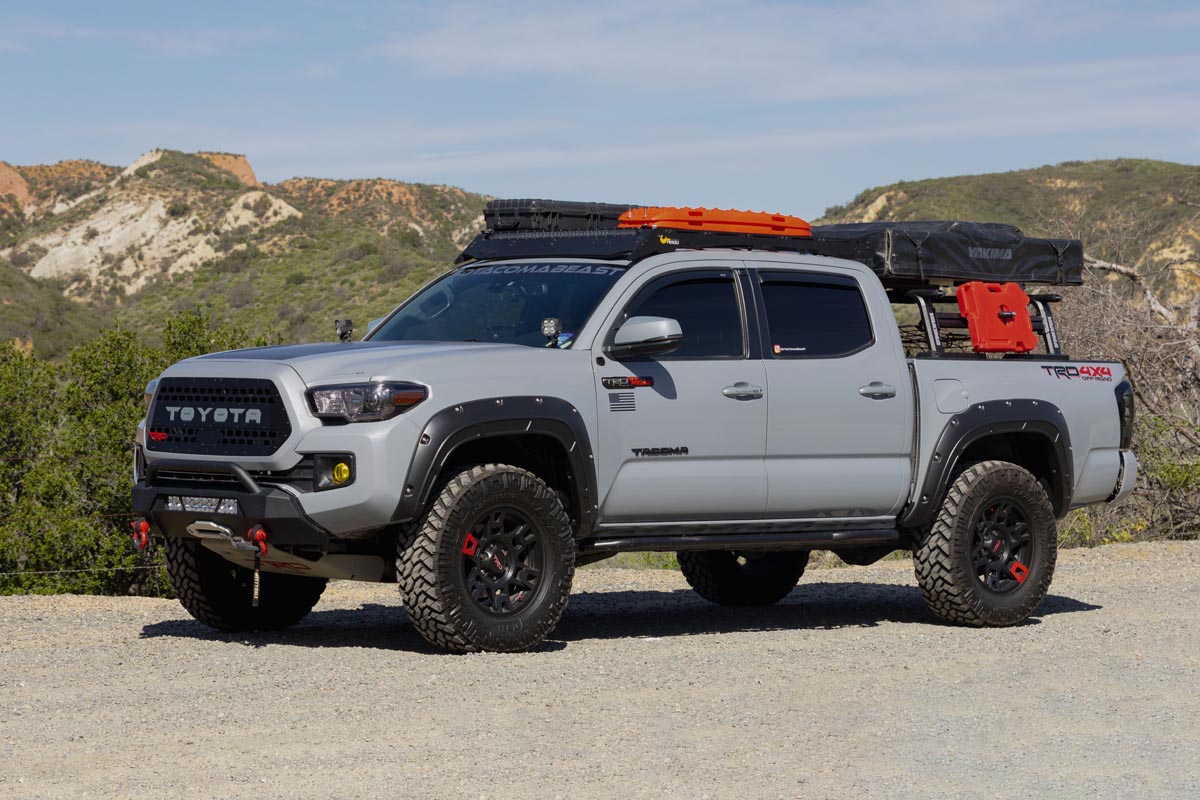 Rough Country Fender Flares | Defender | 1D6 Silver Sky Metallic | Toyota Tacoma (16-23)