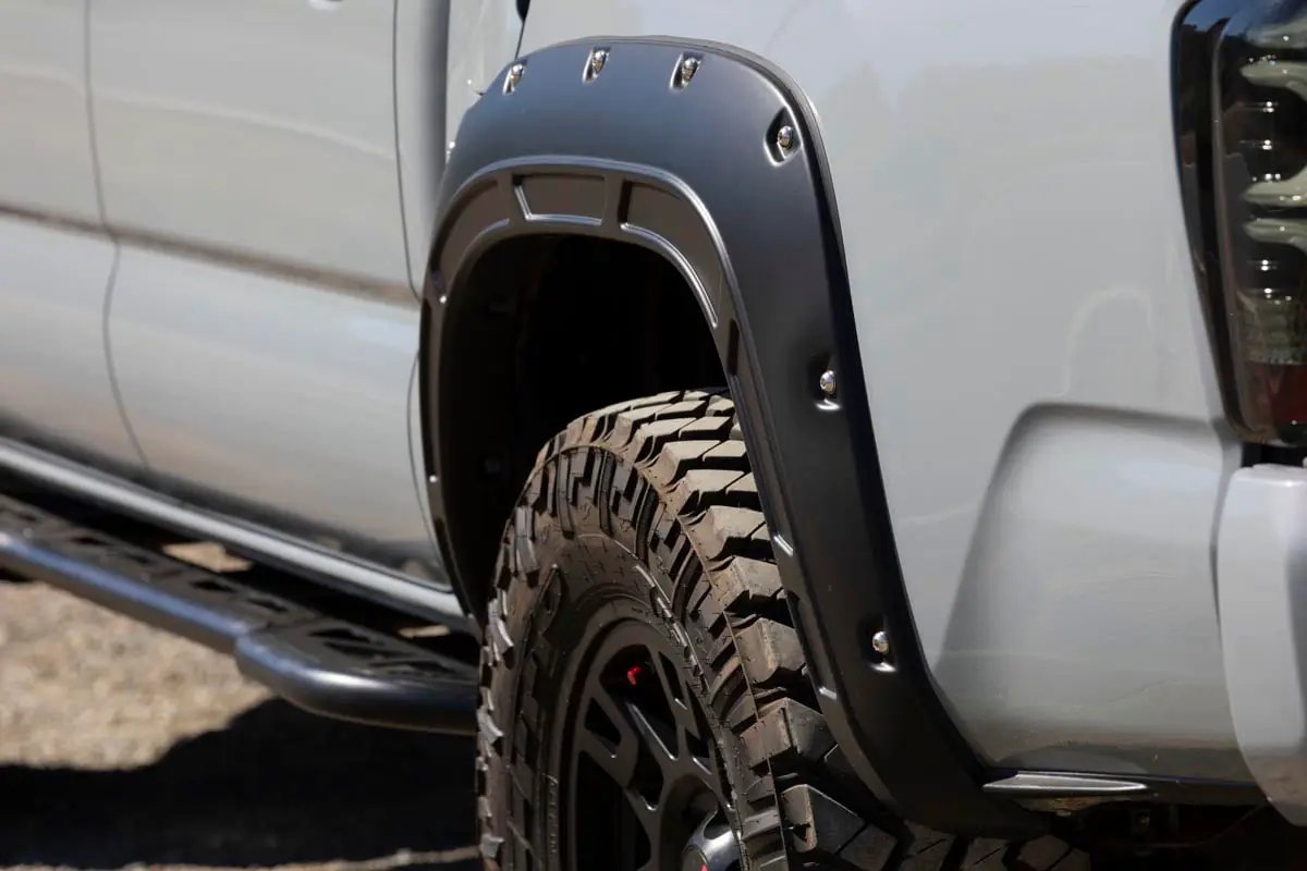 Rough Country Fender Flares | Defender | 1J9 Celestial Silver Metallic | Toyota Tacoma (16-23) by Rough Country