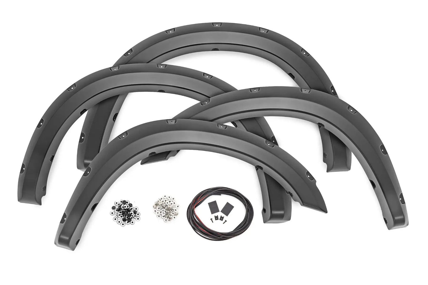 Rough Country Pocket Fender Flares | PS2 Bright Silver Metallic | Ram 2500/3500 (11-18) by Rough Country
