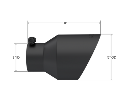 MBRP Univ Exhaust Tips BLK