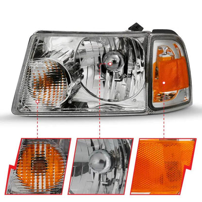 ANZO ANZ Crystal Headlights by ANZO