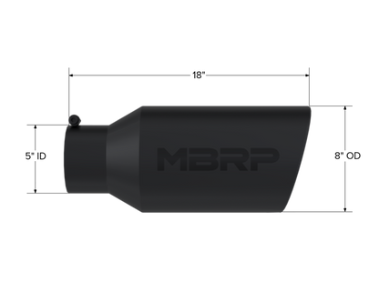 MBRP Univ Exhaust Tips BLK
