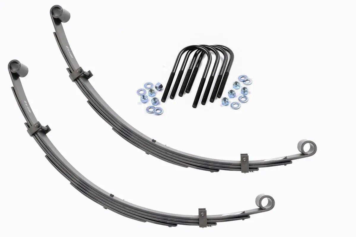 Rough Country Rear Leaf Springs | 4" Lift | Pair | Toyota Land Cruiser FJ40 4WD (1964-1980) by Rough Country