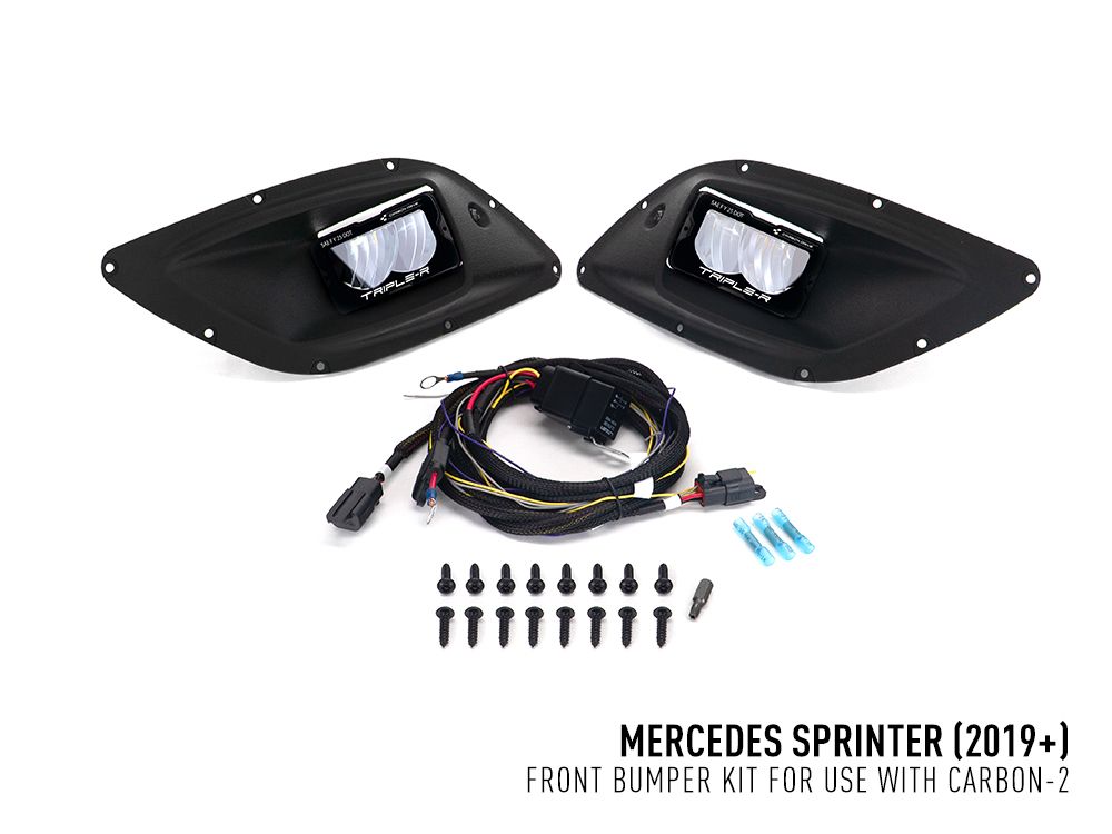 TRIPLE-R-LIGHTS Mercedes Sprinter (2018+) - Fog Light Upgrade Kit (With Carbon-2)