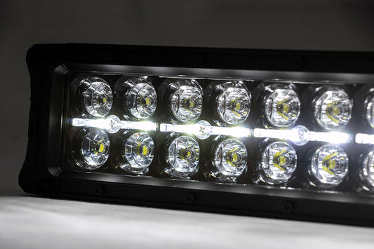 Rough Country 50 Inch Black Series LED Light Bar | Dual Row | Cool White DRL