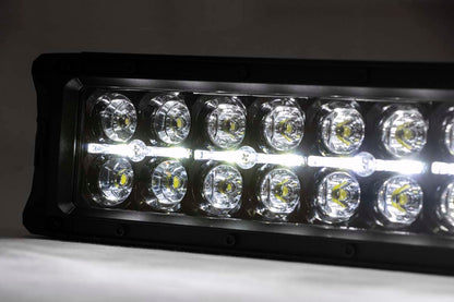 Barra de luz LED negra de 30 pulgadas | Doble fila | DRL blanco frío