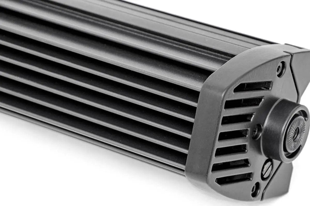 Rough Country 54 Inch Black Series LED Light Bar | Curved | Dual Row | Cool White DRL by Rough Country