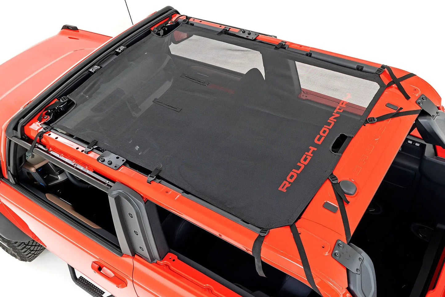 Rough Country Mesh Bikini Top Plus | Black | Ford Bronco 4WD (2021-2025) by Rough Country