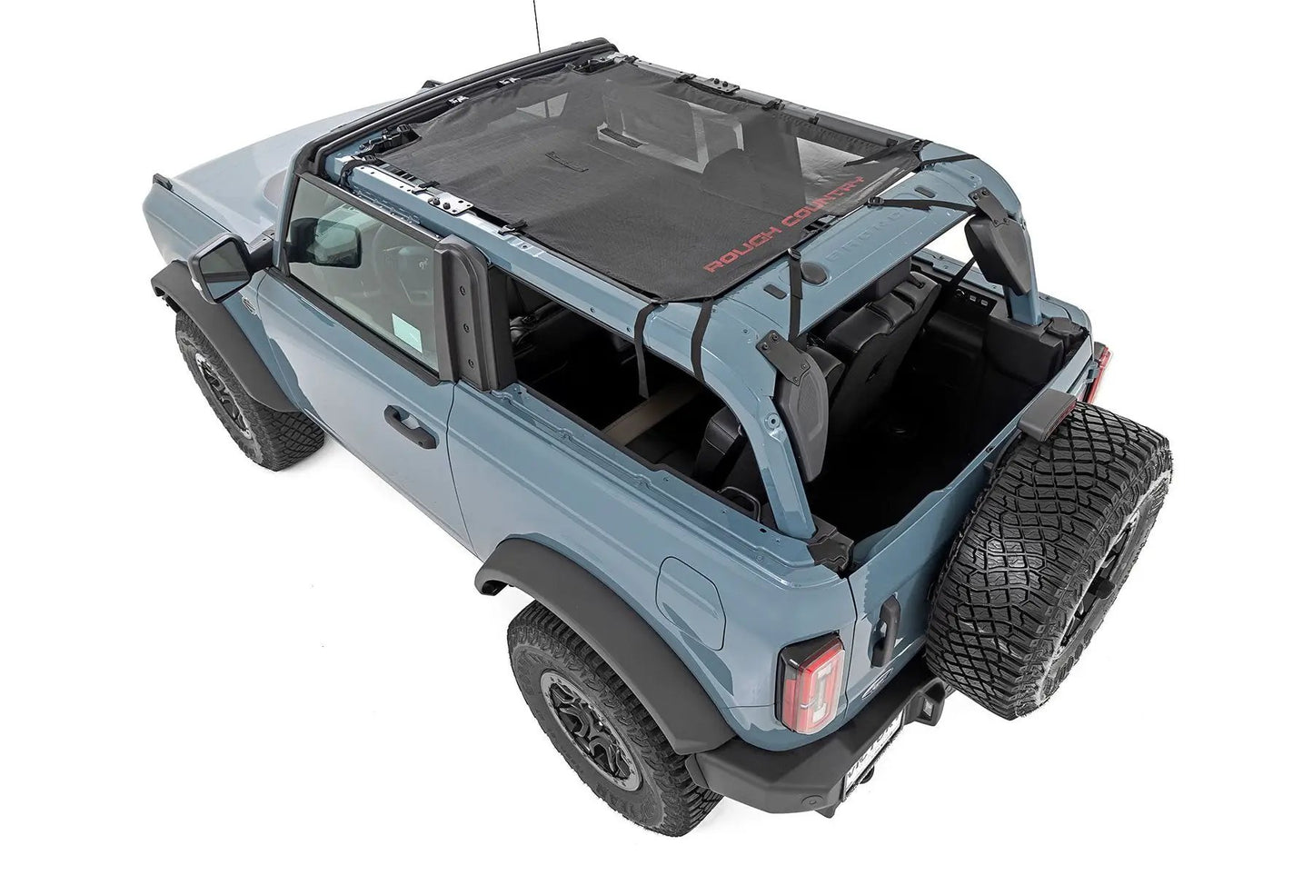 Rough Country Mesh Bikini Top Plus | Black | Ford Bronco 4WD (2021-2025) by Rough Country