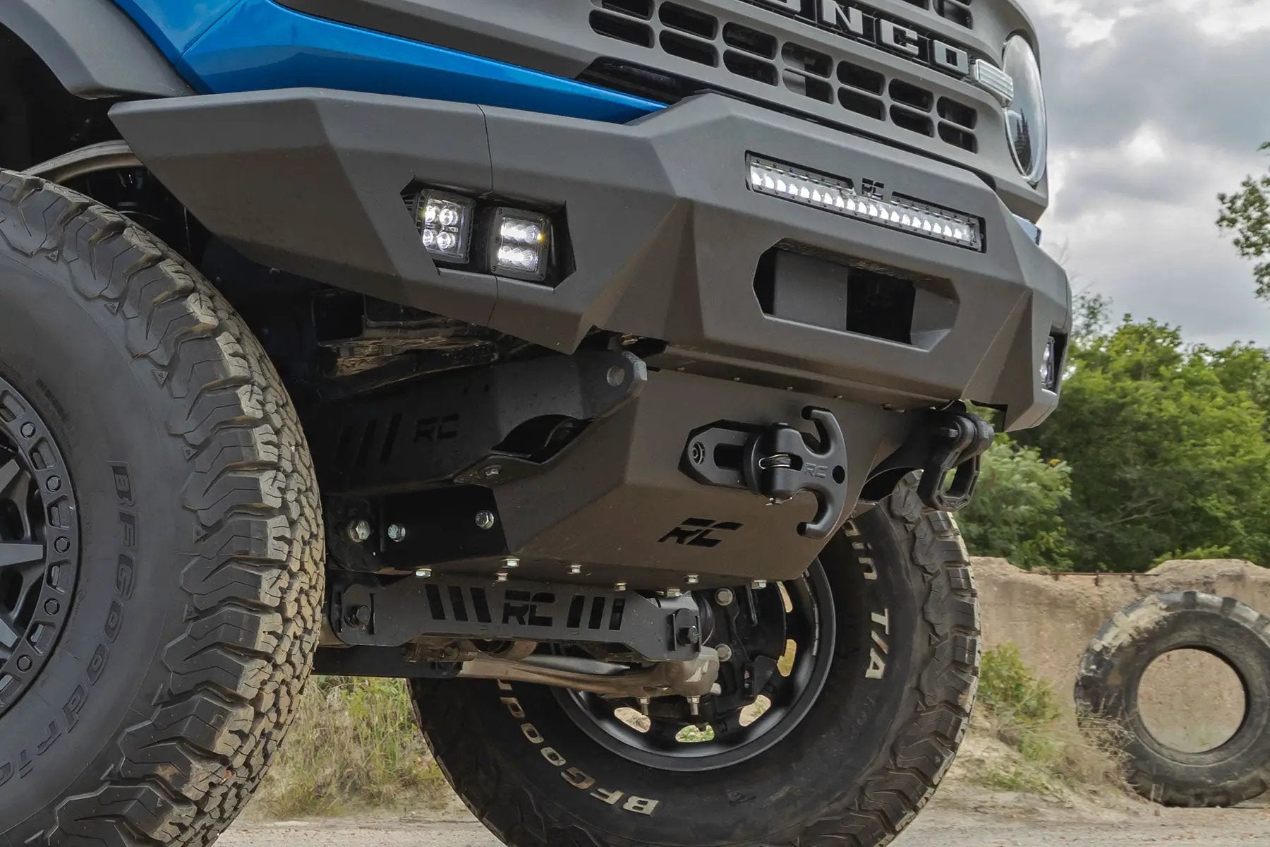 Rough Country Hidden Winch Mount | 12000S | Ford Bronco 4WD (2021-2025) by Rough Country