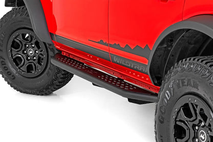 Rough Country OV2 Running Boards | Side Step Bars | 4-Door | Ford Bronco 4WD (2021-2025) by Rough Country