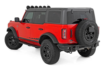 Rough Country OV2 Running Boards | Side Step Bars | 4-Door | Ford Bronco 4WD (2021-2025) by Rough Country