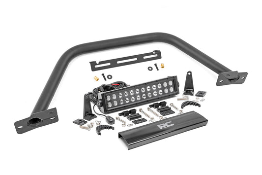 Barra Safari | Barra de luces LED de 12" | Negro | Doble fila | Acero modular OE | Ford Bronco (21-25)