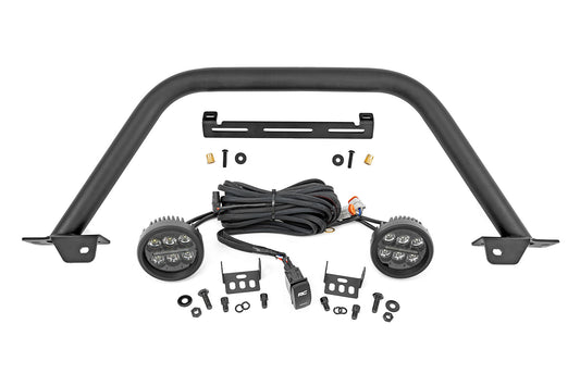 Barra Safari | LED redondo de 3.5" (par) | Negro | DRL ámbar | Acero modular OE | Ford Bronco (21-25)