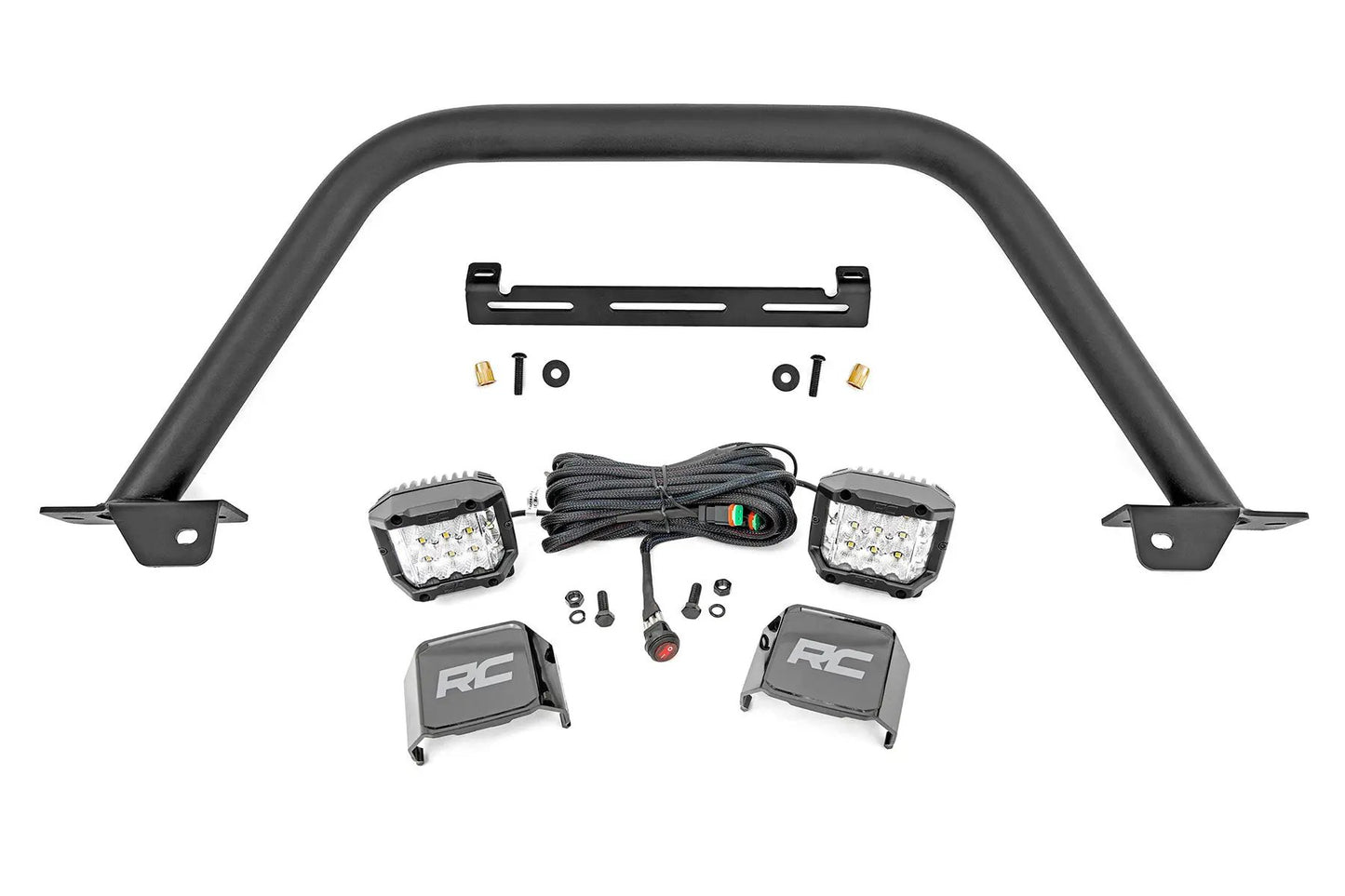 Rough Country Safari Bar | 3" OSRAM (Pair) | Wide | OE Modular Steel | Ford Bronco (21-25) by Rough Country
