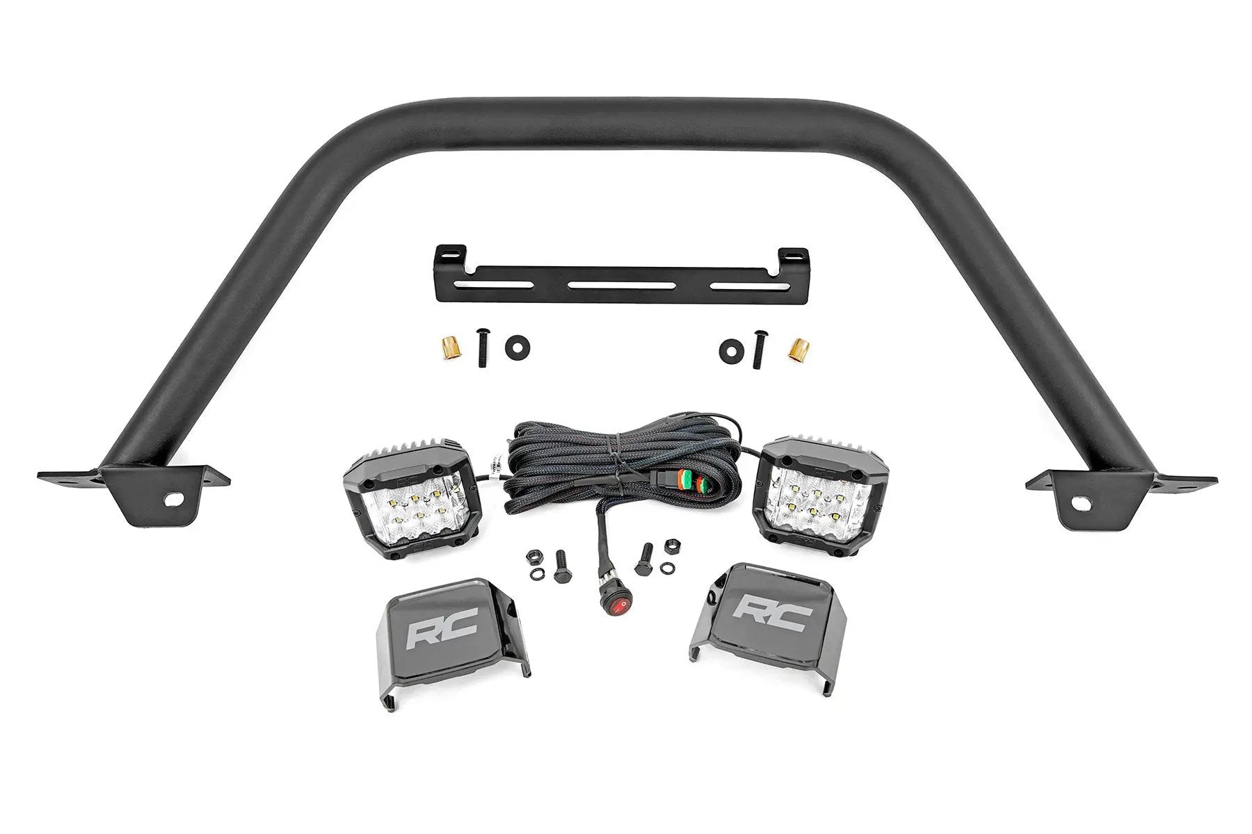 Rough Country Safari Bar | 3" OSRAM (Pair) | Wide | OE Modular Steel | Ford Bronco (21-25) by Rough Country