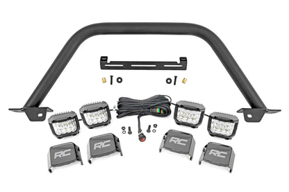 Rough Country Safari Bar | 3" OSRAM (Quad) | Wide | OE Modular Steel | Ford Bronco (21-25) by Rough Country