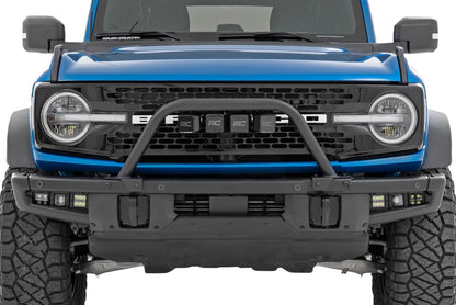 Rough Country Safari Bar | 3" OSRAM (Quad) | Wide | OE Modular Steel | Ford Bronco (21-25) by Rough Country