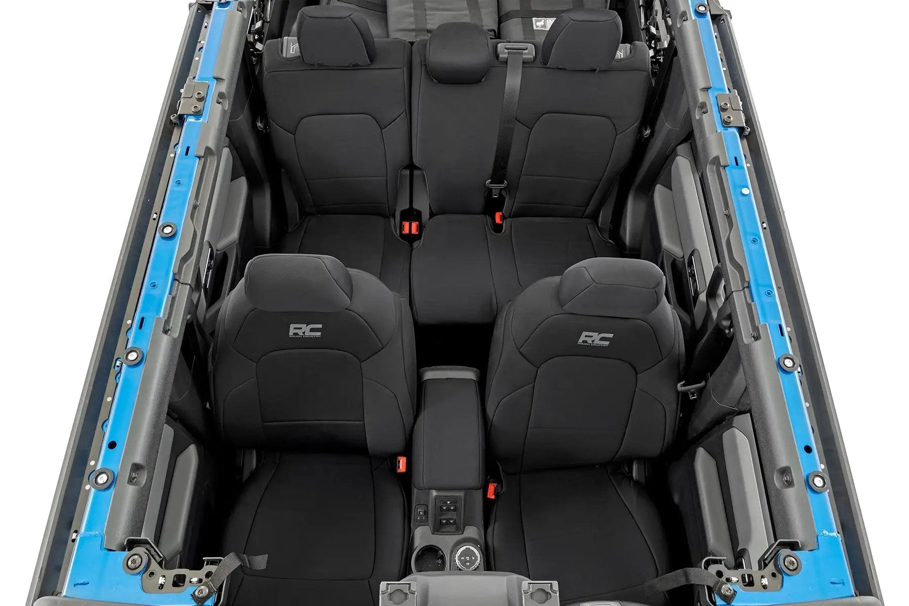 Rough Country Seat Covers | Bucket Seats | FR & RR | Ford Bronco 4WD (2021-2025) by Rough Country