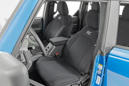 Rough Country Seat Covers | Bucket Seats | FR & RR | Ford Bronco 4WD (2021-2025) by Rough Country