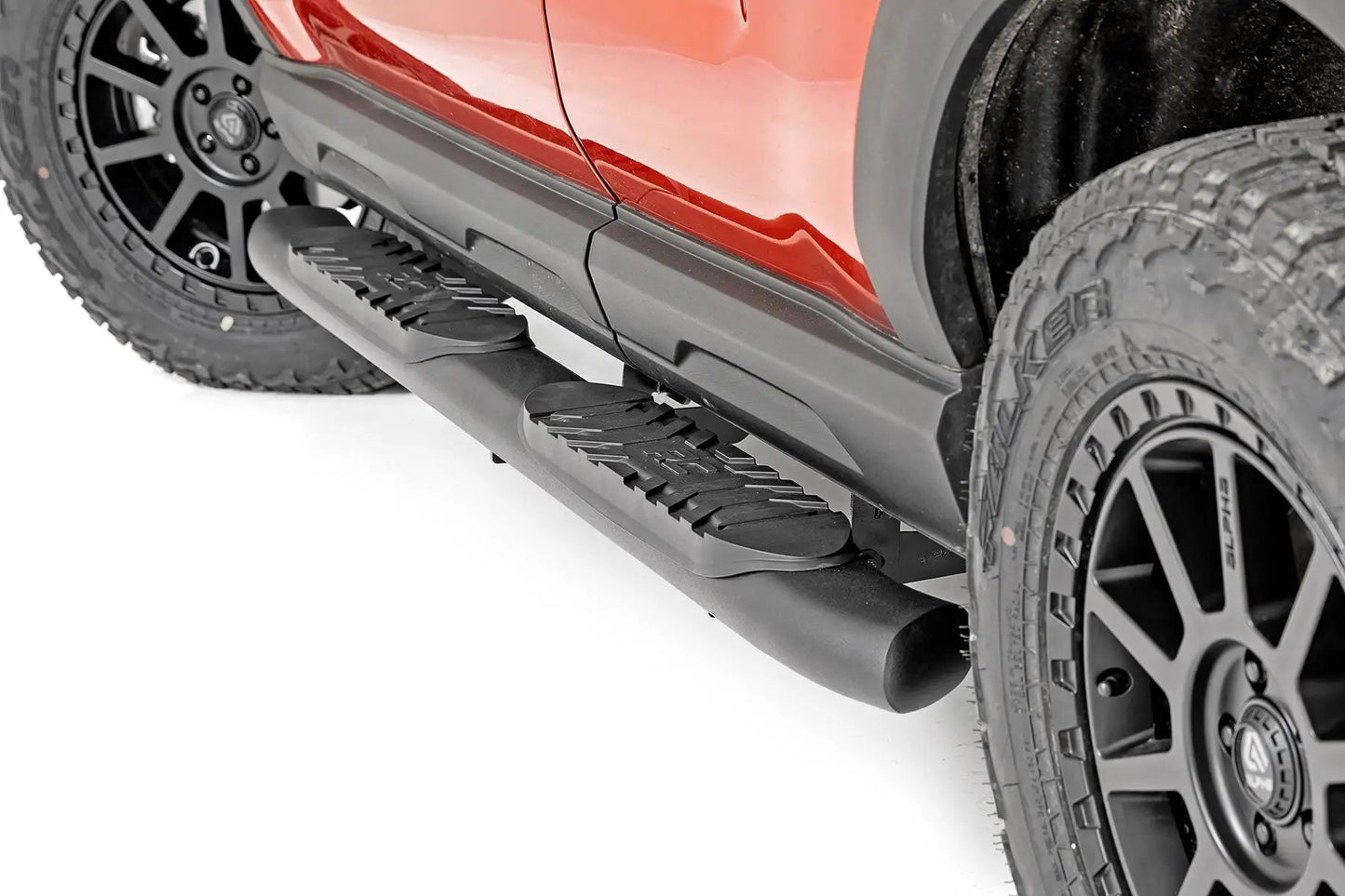 Rough Country Oval Nerf Steps | Black | Ford Bronco Sport 4WD (2021-2026) by Rough Country